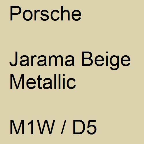 Porsche, Jarama Beige Metallic, M1W / D5.